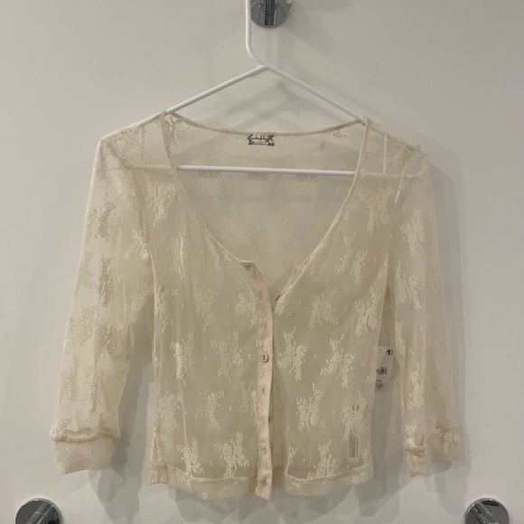 Free People Lost In Lace Cardigan 